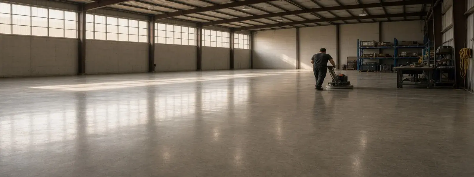 Concrete floor work serving Oliver